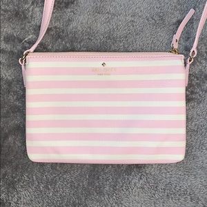 Kate Spade pink and white Crossbody purse